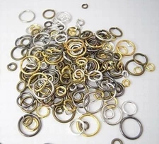 JUMP RING Mix Assorted Colors  Sizes MIX 10 grams 100+ pcs  Steel Base 4mm-10mm