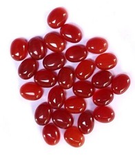 WHOLESALE NATURAL RED ONYX CABOCHON OVAL SHAPE LOOSE GEMSTONE LOT JEWELLERY.