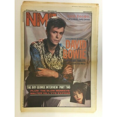 NEW MUSICAL EXPRESS NME MAGAZINE  29 SEPTEMBER 1984  DAVID BOWIE   LS