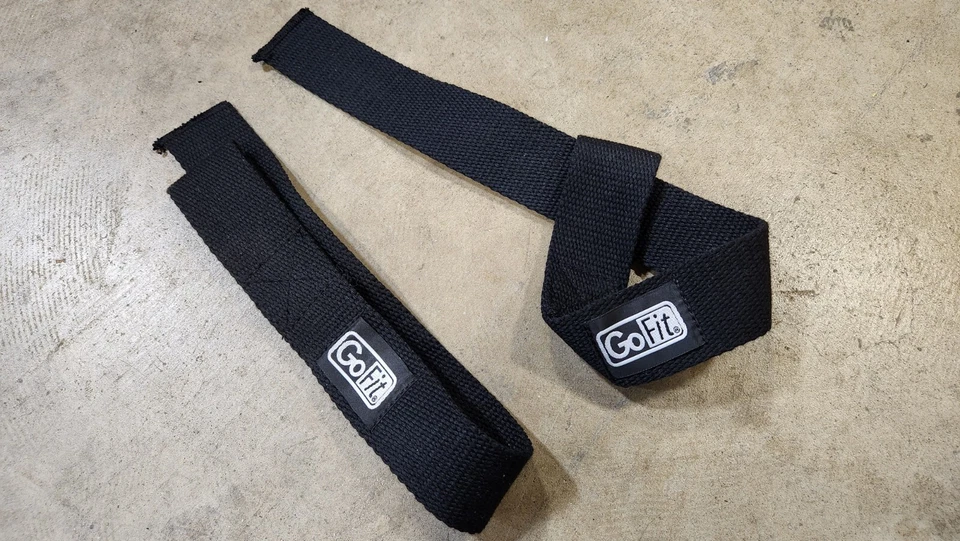 CORREAS DE MUÑECA GOFIT GO FIT ALGODÓN LEVANTAMIENTO DE PESAS GIMNASIO FITNESS LEVANTAMIENTO DE PESAS *NUEVAS* Foto 2 de 4