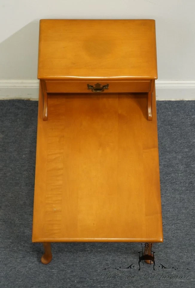 EMPIRE FURNITURE MCM Mid Century Modern Colonial Style 18" Accent Step End Table - Image 3 of 4