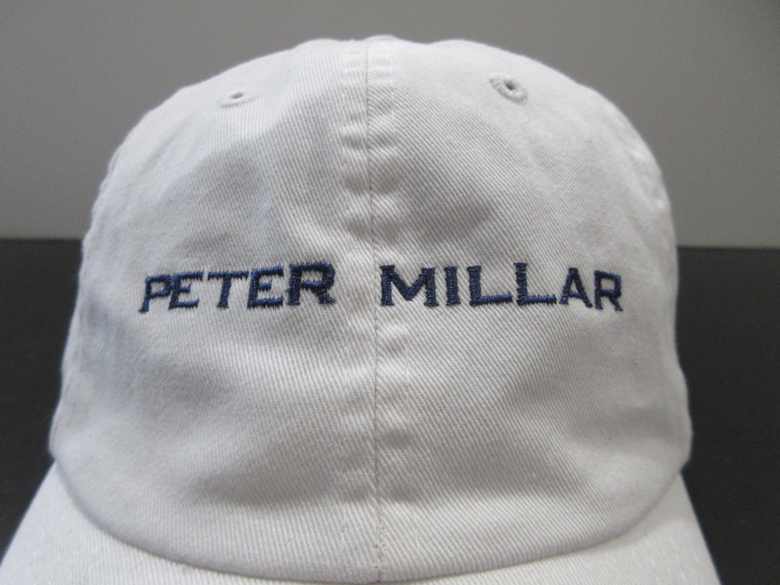 Peter Millar Hat Cap Strap Back White Blue Spell … - image 2