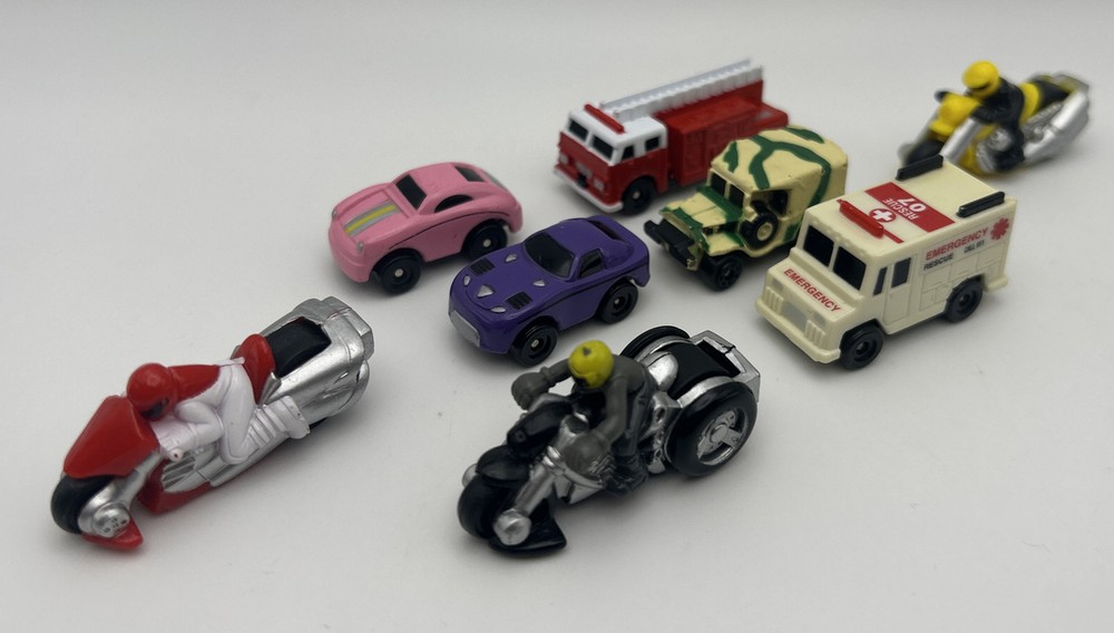 Mini MMT Hasbro Hot Wheels Motorcycles Firetruck & Cars Lot Of 8