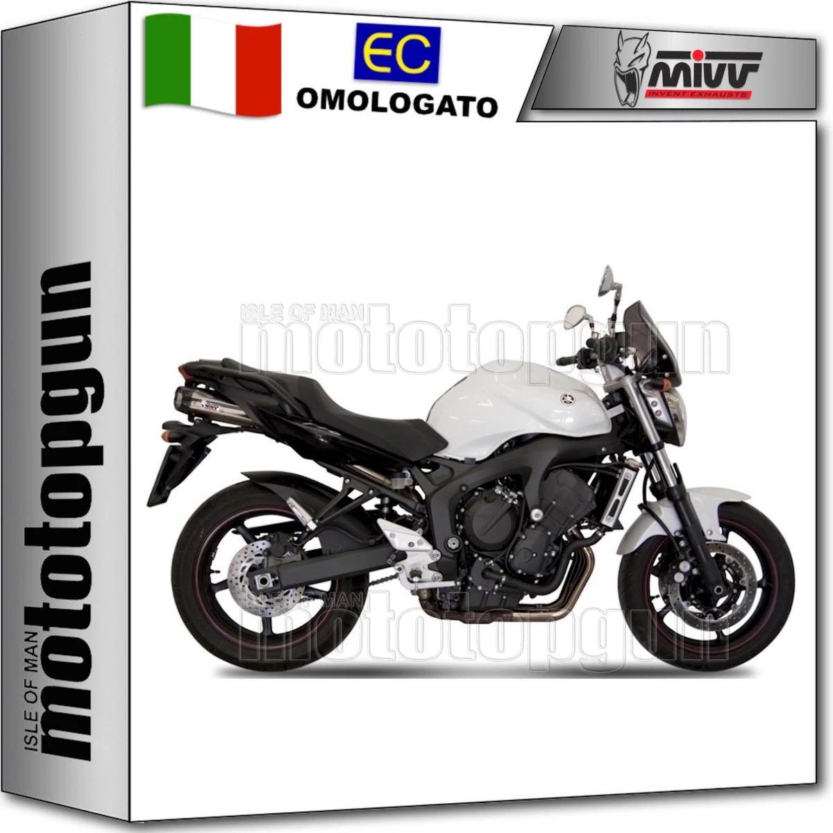 DOMINATOR Terminale Di Scarico GP1 In Acciaio Inox Per Yamaha FZ6 FAZER 600 S2 (2006-2010) – Silenziatore Sportivo Con DB Killer