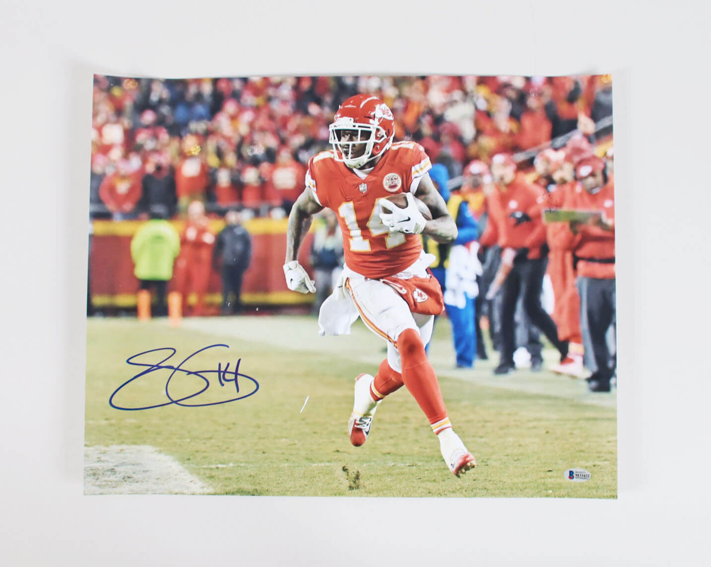 Sammy Watkins Signed Photo Chiefs 16x20 - COA BAS 