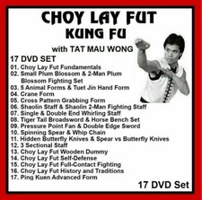 Choy Lay Fut Kung Fu 17 DVD Set instructional series w Tat Mau Wong li fut