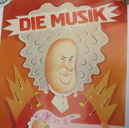 Die Musik-When You're Talking Art, Film,... Word Is German"-Póster 28"x22" Usado - Imagen 3 de 7