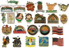 Hawaiian Collectable Lapel Pins Hawaii Biggest Pin Collection Aloha Island State