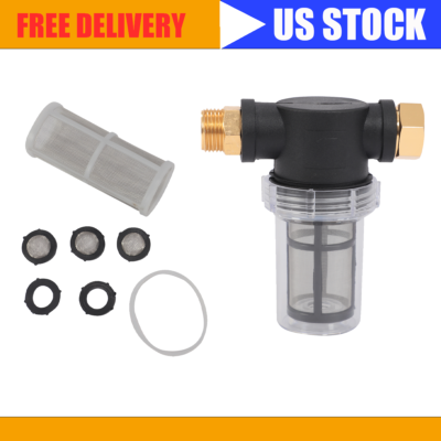 #ad Garden Hose Inlet Filter for High Pressure Washer Sediment Filter Attachment 4 $7.89