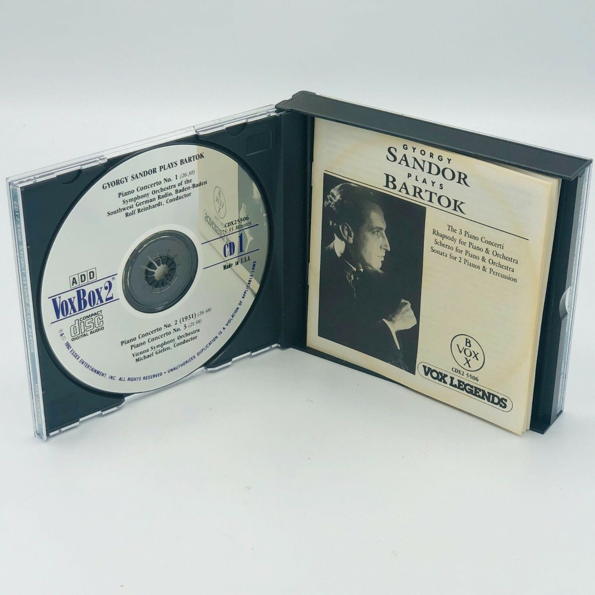 Gyorgy Sandor Plays Bartok, CDX 5506, Vox Legends, 2 CD Set | eBay