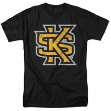 Kennesaw State University Adult T-Shirt Kennesaw Logo, Black, S-5XL