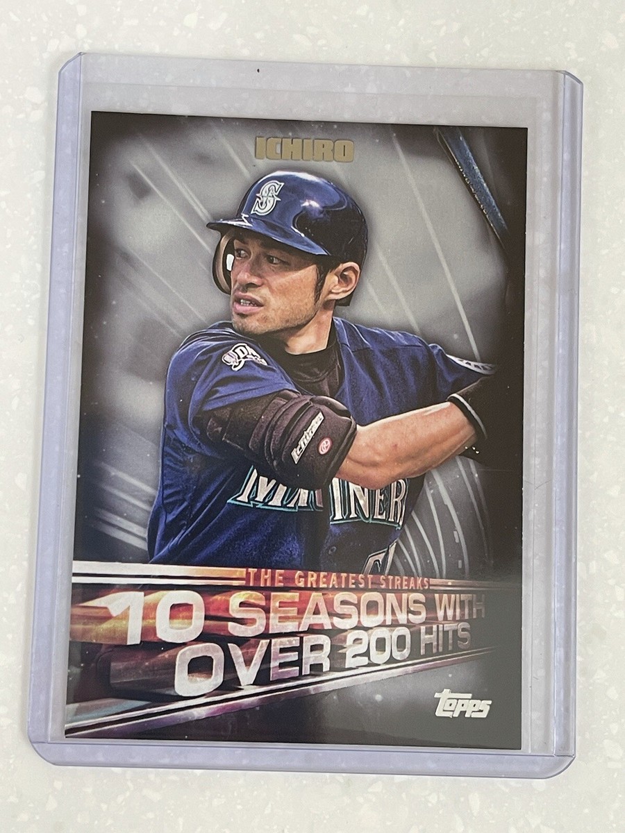 2016 Topps Ichiro イチロー ロゴピン メダリオン マリナーズ Ichiro 2016 Topps Series 1 Greatest Streaks Insert card #GS