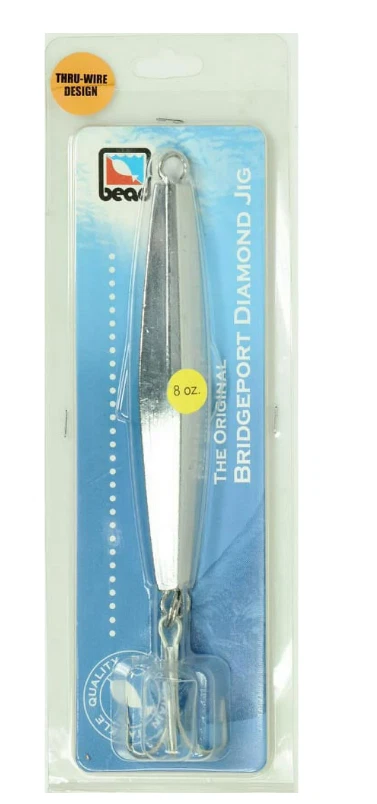 Bead D53JR 8 oz Diamond Jig pesca arrastre agua salada Bridgeport señuelo aparejado Foto 2 de 4