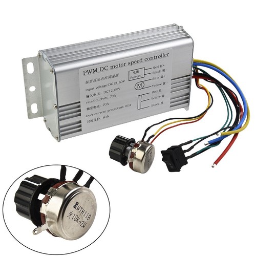 DC 10-60V 4000W PWM DC Motor Speed Control Brush Controller ZW70A108S Adjustable - Picture 2 of 23