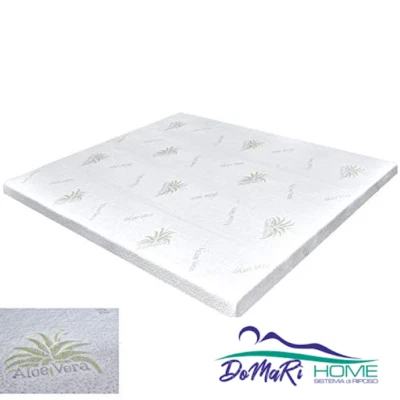 TOPPER CORRETTORE IN MEMORY FOAM SFODERABILE IN Aloe Vera 5 CM 80 90 100 160 180