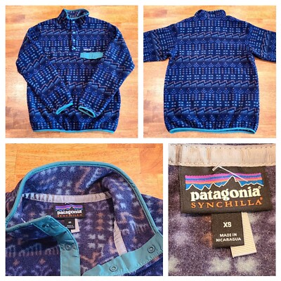 Patagonia Synchilla Snap-T Fleece Wild Roots Aztec Pullover 