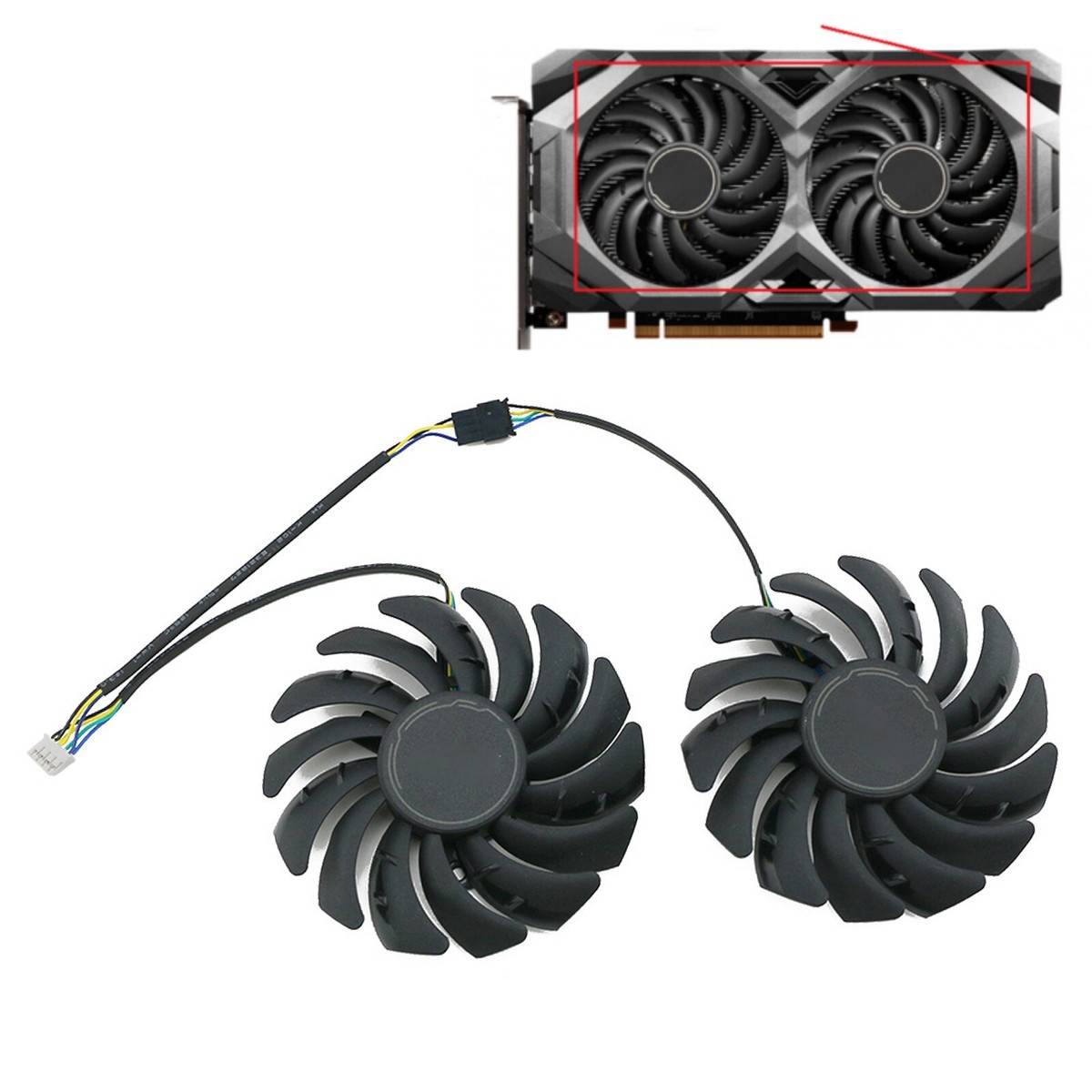 Ventilateur De Refroidissement Pour Carte Graphique XFX Radeon RX580