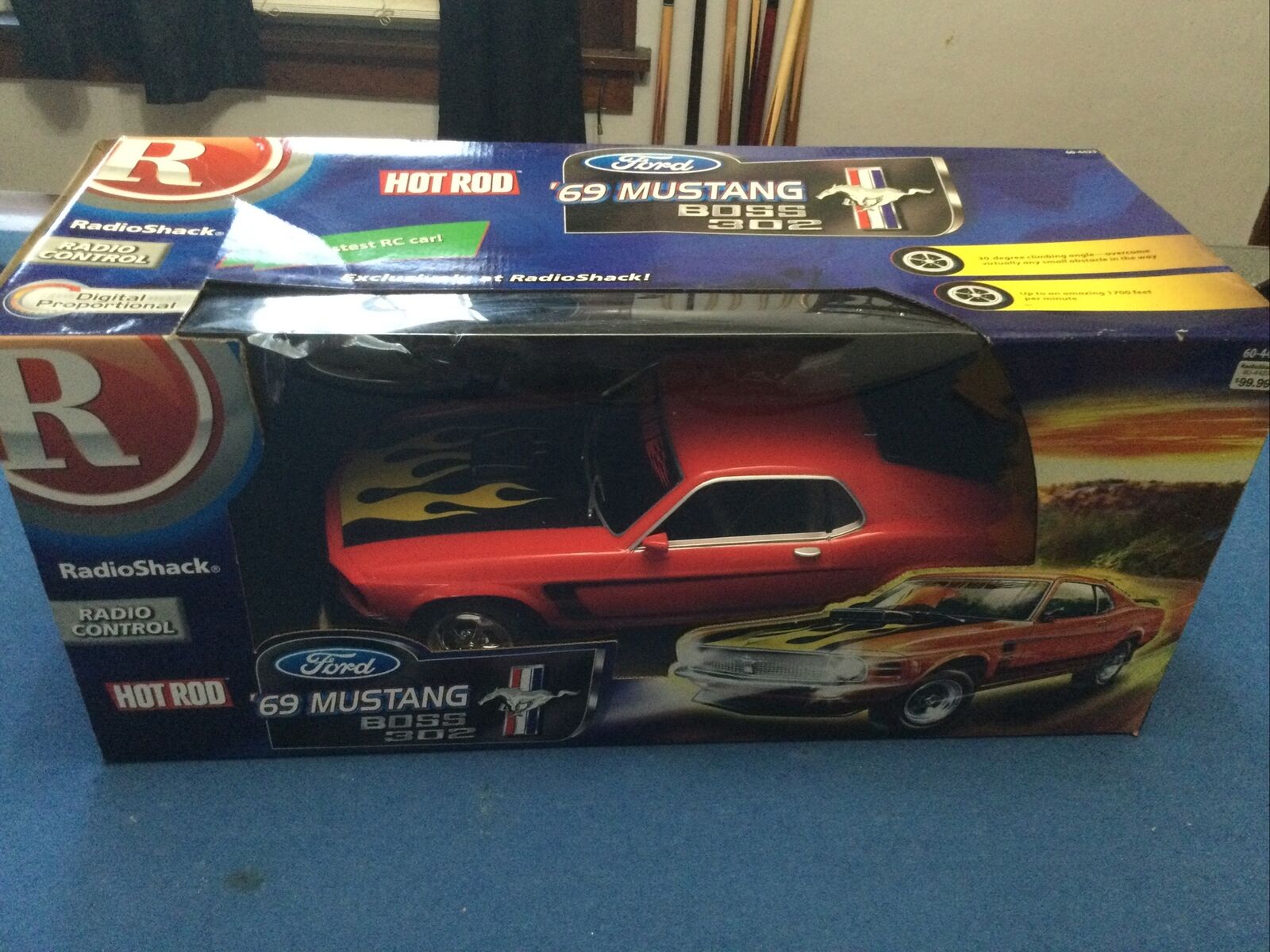 Rare Vintage Radio Shack '69 FORD MUSTANG BOSS 302 Brand New In