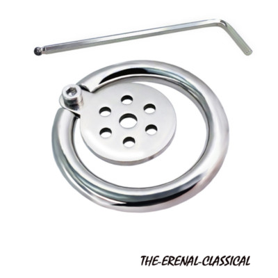 Male Flat Chastity Cage Ring Cage Metal Micro Chastity Lock Lightweight Products