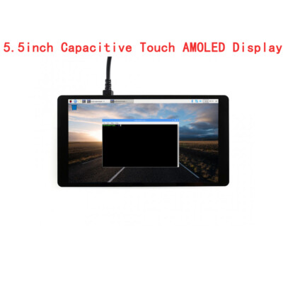 5.5  AMOLED Touch Screen Kit for PI5 Raspi RPI Raspberry Pi 3 Model B Plus 4 5