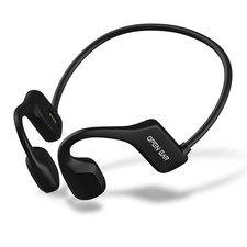 Open Ear Bone Conduction Headphones, Wireless Bluetooth Headset with Built-In Mi