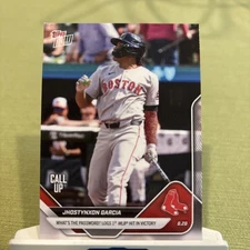 2025 Topps Now Card #622 Jhostynxon Garcia 1st MLB Hit Call Up Boston Red Sox
