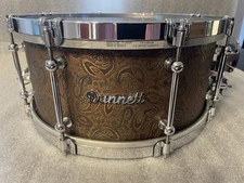 dunnett snare drum James Trussart Engraved 14x6 With Case