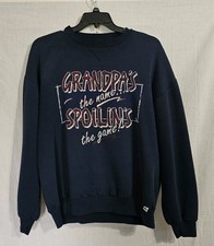 VTG USA Made 90s Russell Athletic Navy Sweatshirt Sz XL Crew Neck Grandpa