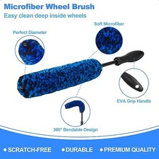 12Pcs Wheel Brush Kit for Cleaning Wheel and Tire, Wheel and Rim Brush, Car