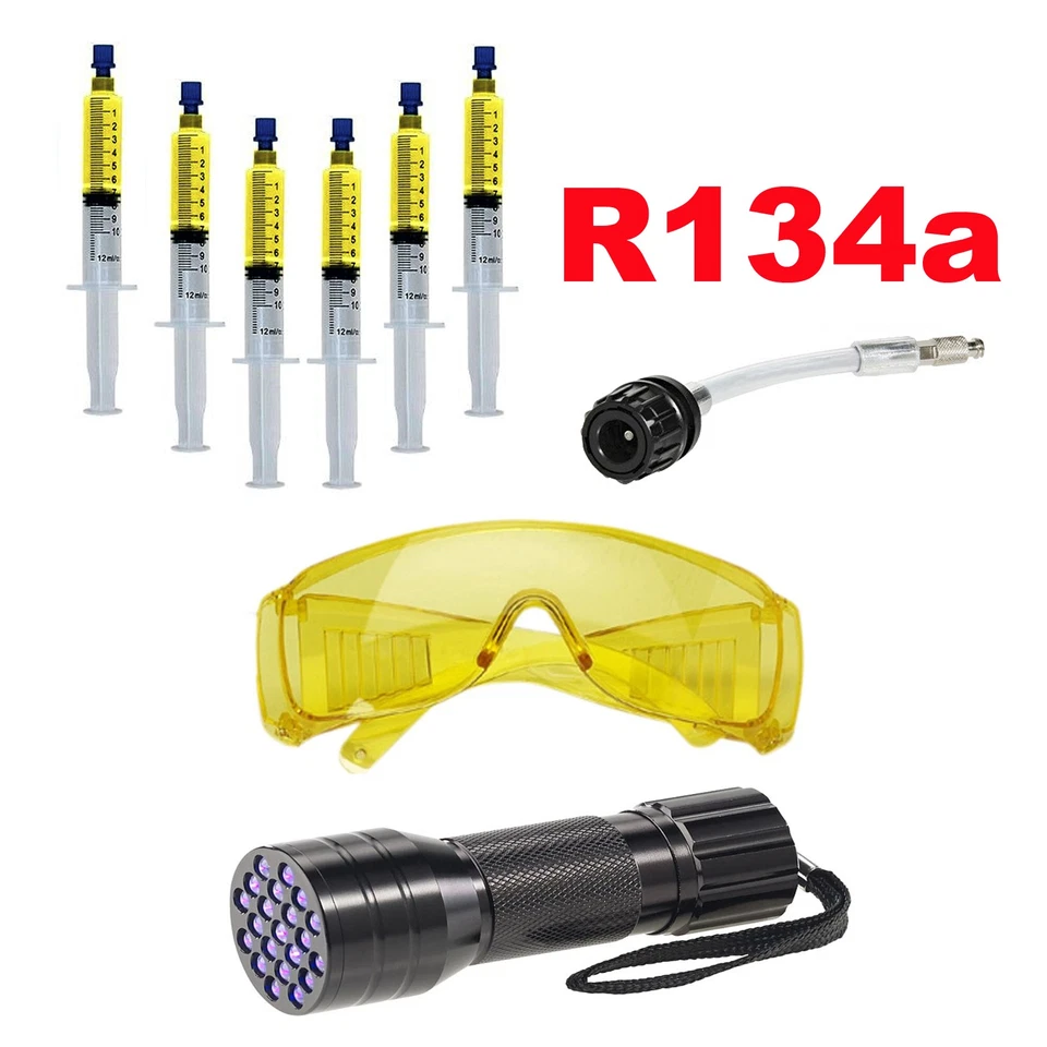 UV Lampe UV Brille Klimaanlage Kontrastmittel KFZ- Klima Lecksuche Fehler R134A - Bild 1 von 1