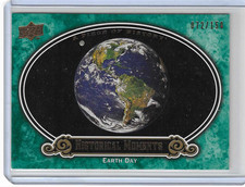 2008 UD A Piece of History Historical Moments Green #163 Earth Day #d 72/150