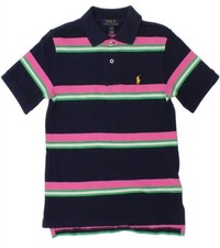 NUEVO CON ETIQUETAS Polo Ralph Lauren Niños Poni Logo Malla Escuela Preppy Polo Playa 10-12 M
