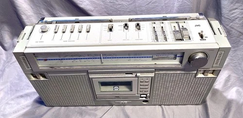 VINTAGE JVC RC-M60JW BIPHONIC Stereo Radio Cassette Recorder BOOMBOX Radio Works