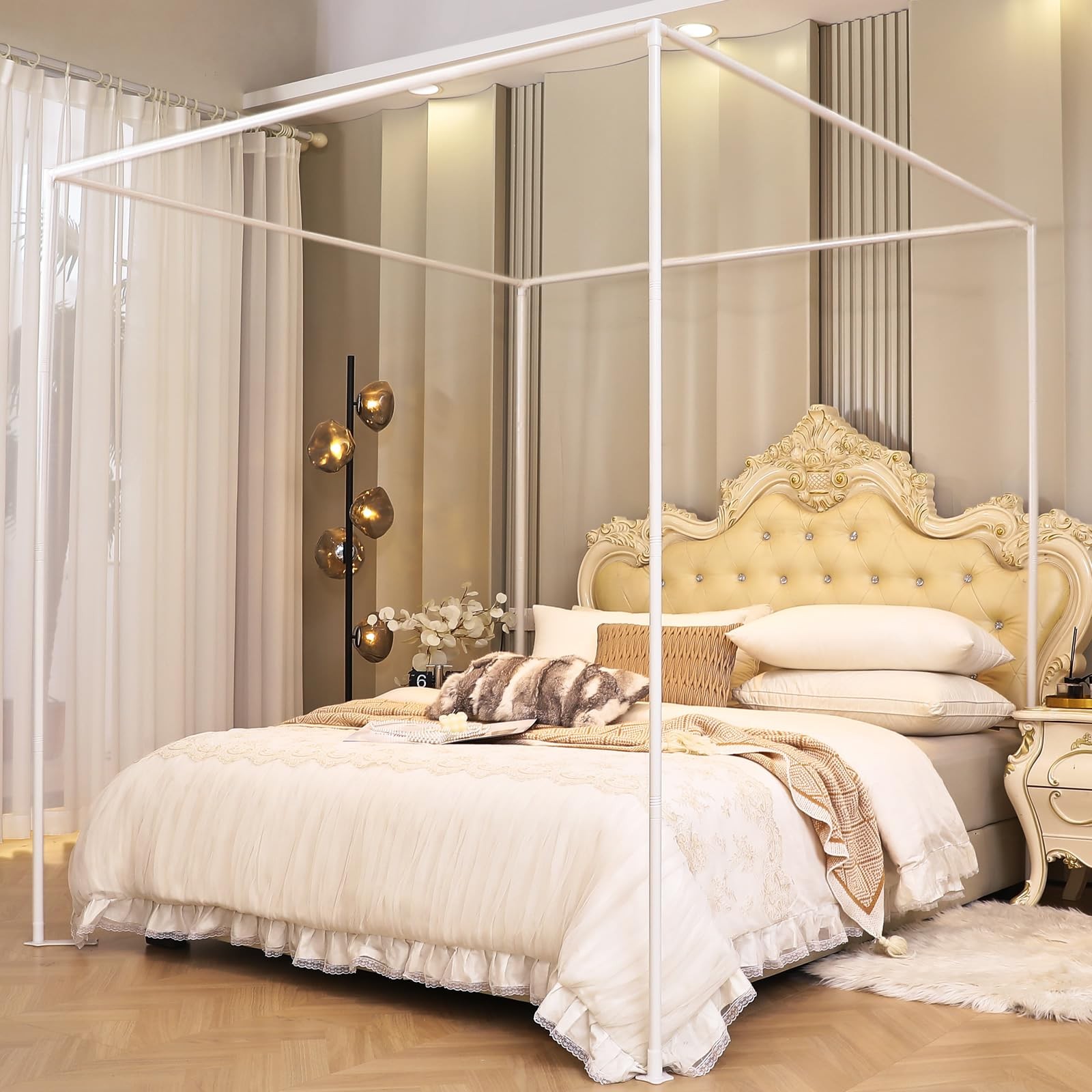 With Outer Support, Thickened Metal Poles & Four ...