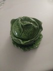 Vtg 1973 Holland Mold 3-Piece Green Lettuce/Cabbage-Shaped Covered Bowl/Tureen — photo 1