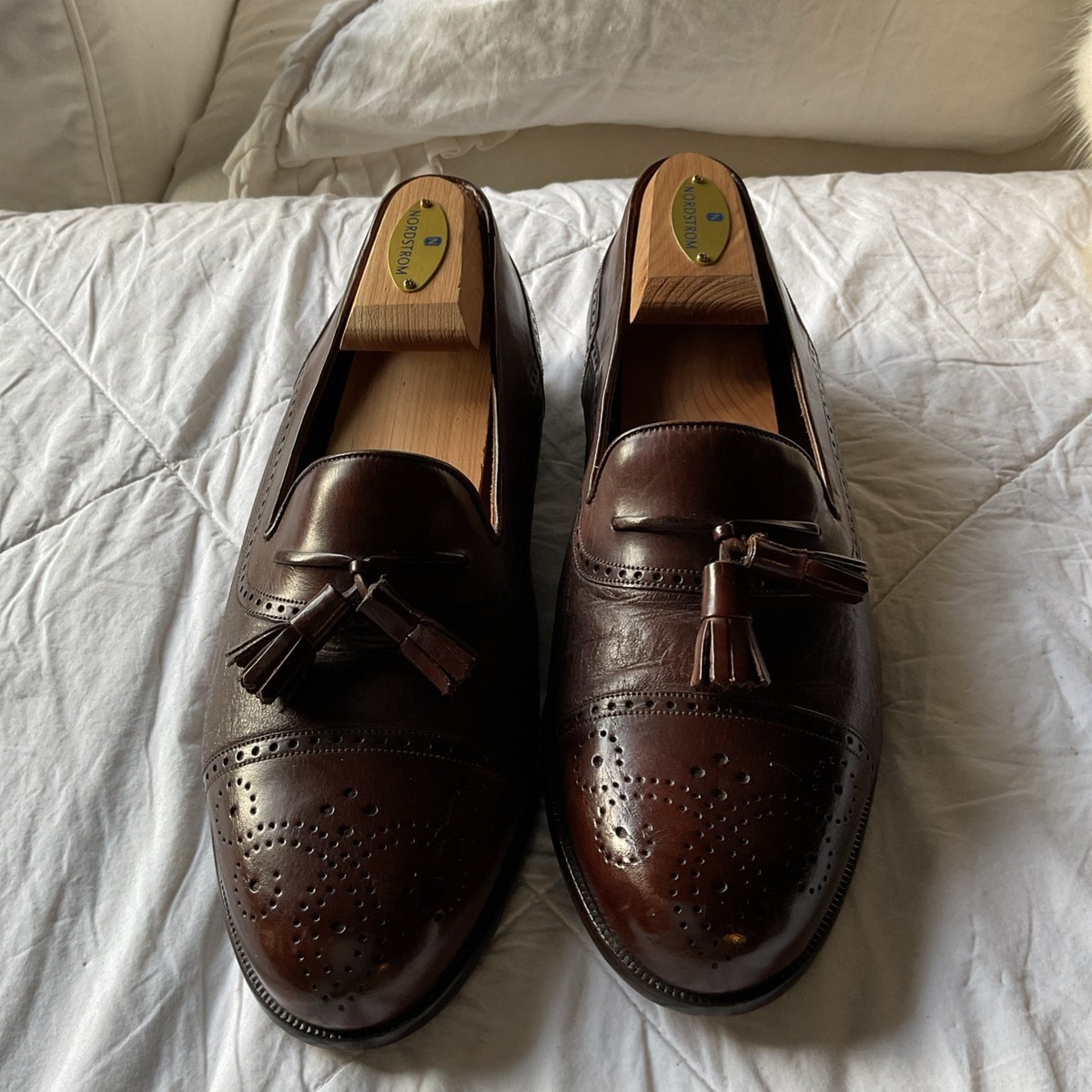 Mezlan Havana Brogue Cap Toe Tassel Loafer Mezlan Havana Mens Sz 9.5 US Dress Tassel Loafer Brogue Cap  main image 4