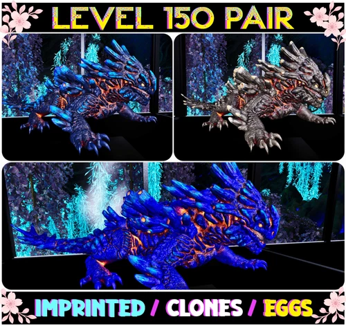 Magmasaur LEVEL 150 Pair Ark? Survival Ascended ASA PVE