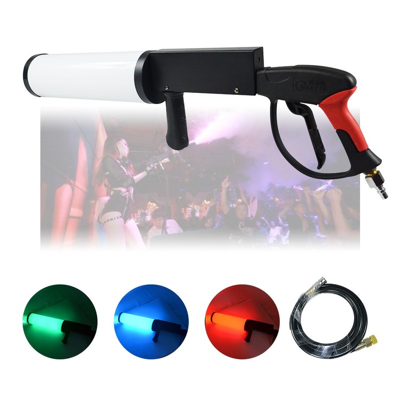 LED CO2 Gun Cryo Fog Stage Effect CO2 Jet Machine With 3M CO2 Hose | USA STOCK