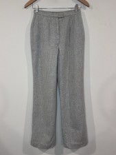 Vintage 50  s Pendleton Trousers 100 Virgin Wool Gray Womens 24  x30  