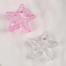 Korean Style Star Hair Clip Half Updo Shark Clamp Candy Color Personality Bun