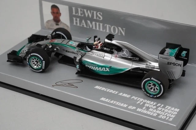 1:43 MINICHAMPS 417150044 Mercedes-AMG Petronas W06 Malaysia 2015 #44 model car - Image 2 of 4