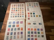 DUTCH INDIES stamps 5 leaves 1800s on used ad81