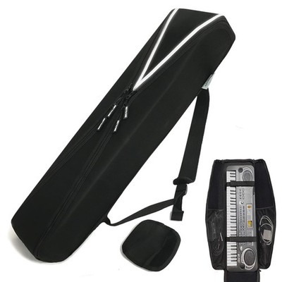 Padded 88-Key Digital Piano Keyboard Case - Water-Resistant Hardcase with Strap
