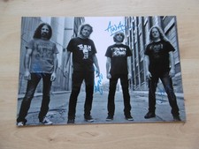 Voivod Band signed 8x12 inch photo autographs