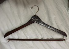 Vintage Wood Coat Hanger Fiesta Americana Coral Beach Cancun Very Rare HTF Look