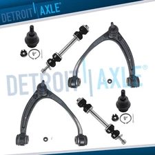 6pc Front Upper Control Arms Ball Joint Sway Bar for Silverado Sierra 1500 Tahoe