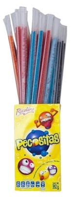 3 Pack PECOSITAS GRAGEAS ACIDITAS RICOLINO 40 C/U