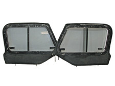 Jeep Cj Cj5 Cj7 Cj8 76-86 Black Hard Top Driver Passenger Half Door Upper Pair