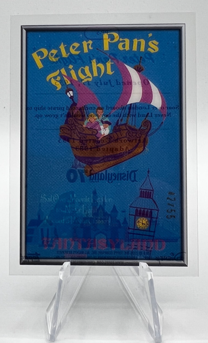 Disneyland 70th Anniversary Peter Pan's Flight PETG Poster /55 SSP
