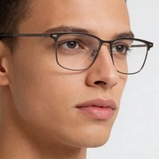 New Hugo Boss 1224f 003 Blac Titanium Authentic Eyeglasses 55-17-145 New Hugo Boss 1224f 003 Blac Titanium Authentic Eyeglasses 55-17-145